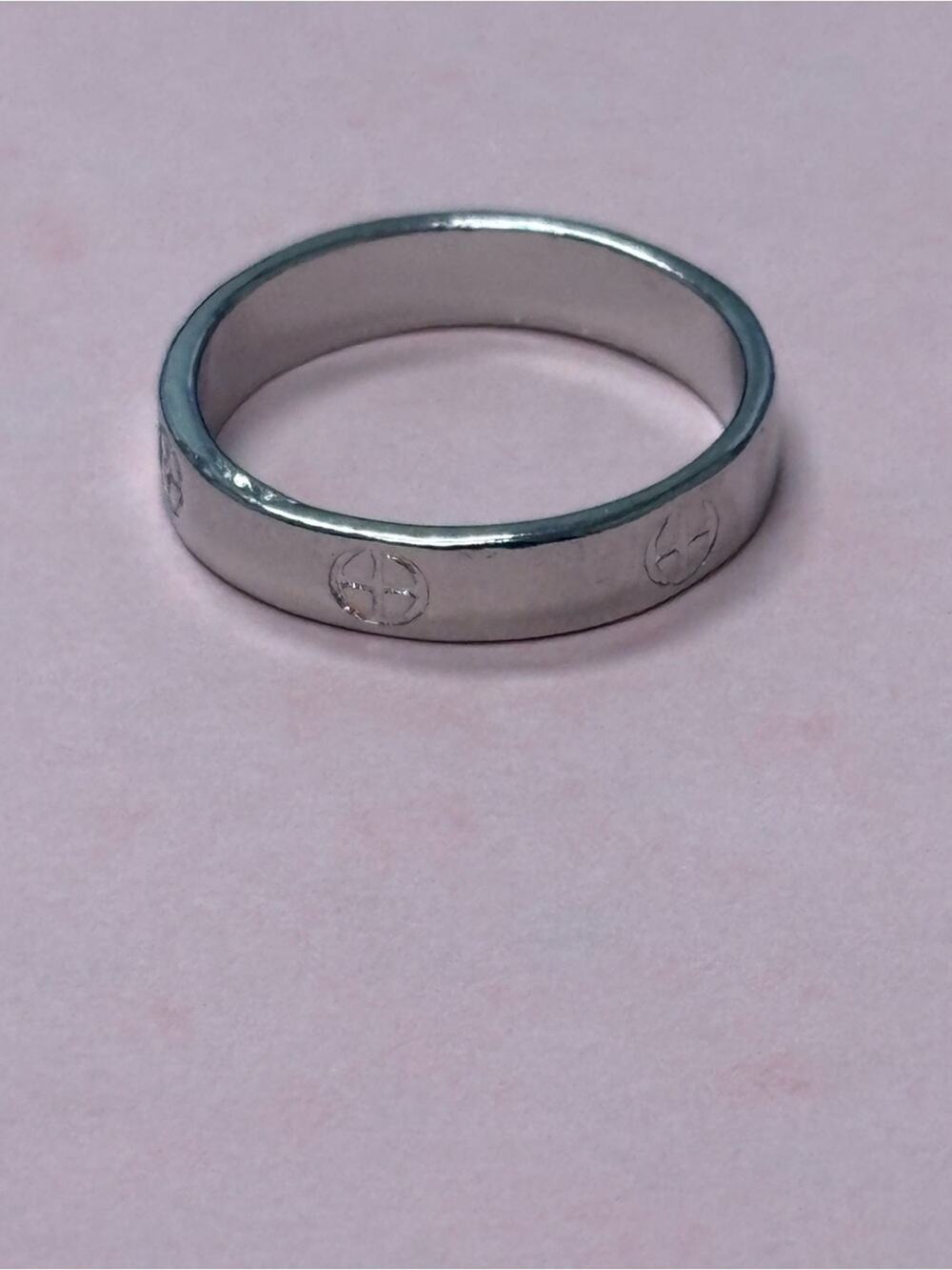 Silver Tone Minimalist Screw Motif Ring – Size 7 / 17mm – NWOT ✨